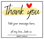 Thank You Personalised Candle | Thank You Gift | Pretty Thank you Gift | Thoughtful Thank You Gift | Gratitude Message Gift | Than You Gifts Etsy
