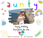 Aunty Photo & Message Personalised Candle Gift | Gift for Aunty | Best Auntie Photo Candle | Thoughtful Auntie Message Personalised Candle Etsy