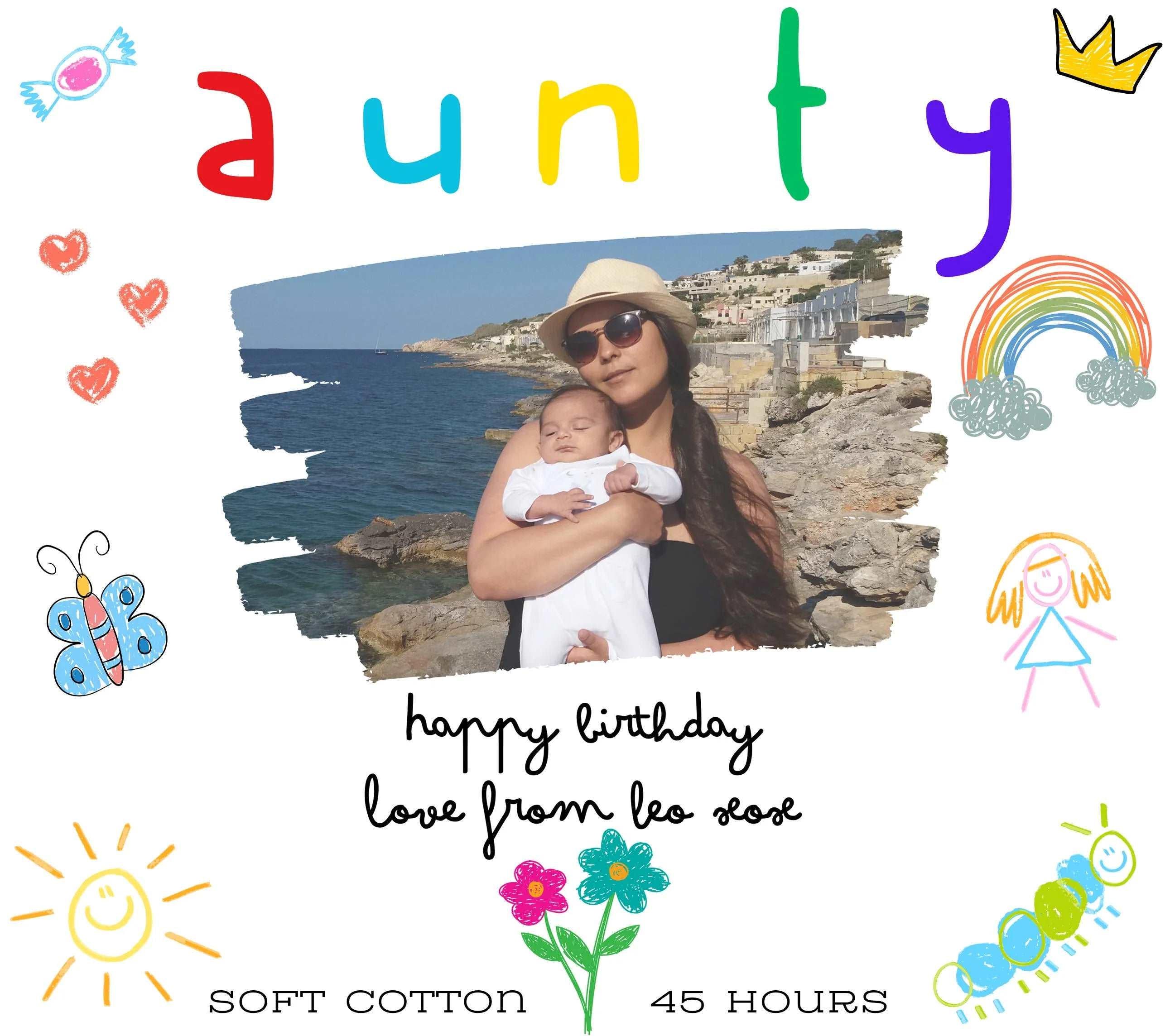 Aunty Photo & Message Personalised Candle Gift | Gift for Aunty | Best Auntie Photo Candle | Thoughtful Auntie Message Personalised Candle Etsy