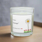 Girlfriend Message Flower Personalised Candle | Gift for Girlfriend | Wife Message Gift | Anniversary Candle | Sentimental Flower Gifts Etsy