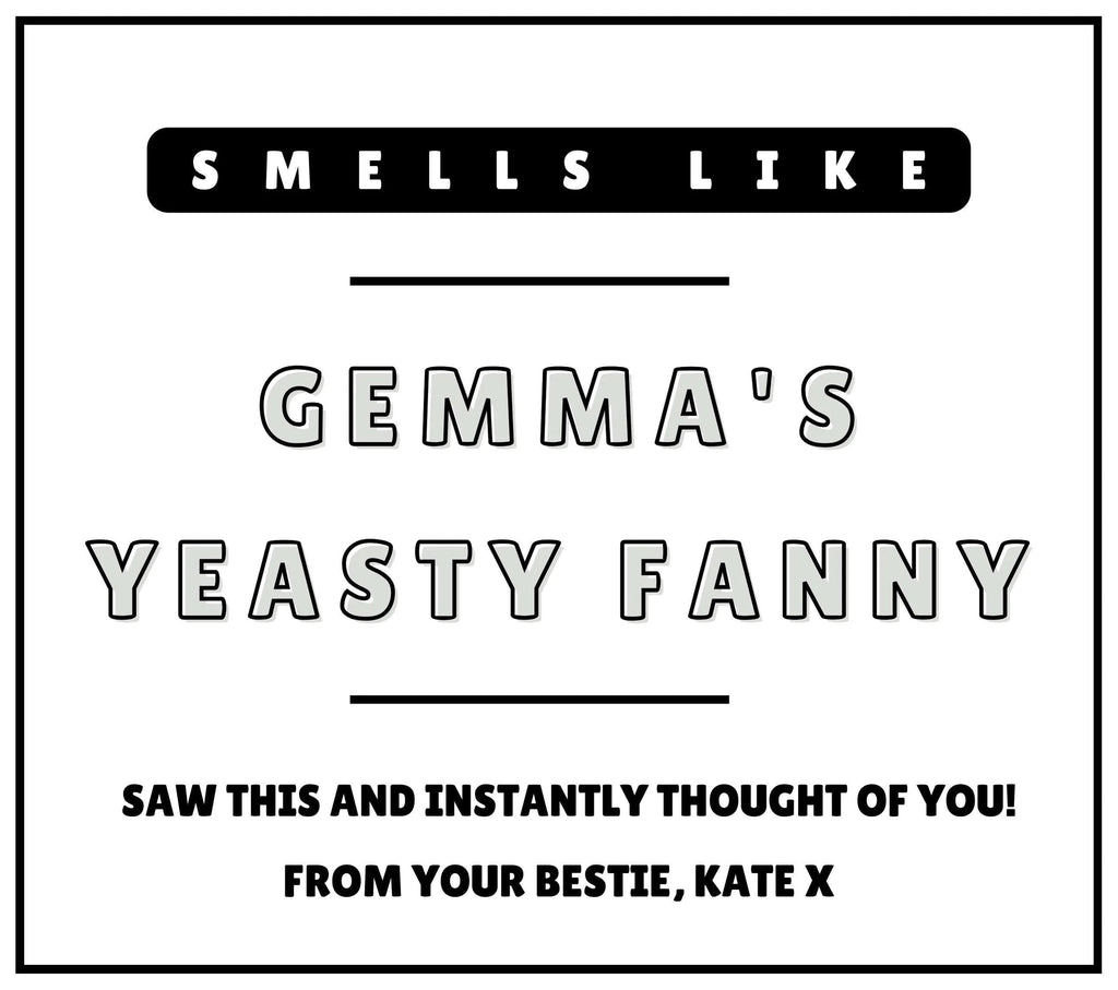 Yeasty Fanny Name Personalised Candle | Rude Candle Gift | Joke Novelty Candle | Best Friend | Work Friend | Funny Candle | Rude Adult Gift Etsy