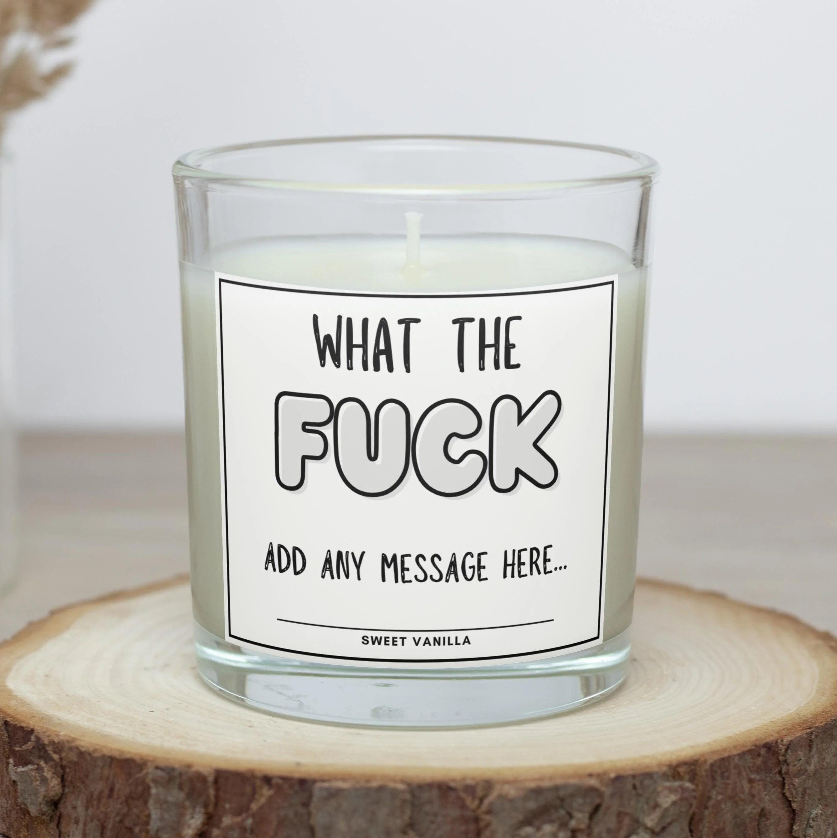 What The Fuck Personalised Candle | Funny Candle | Novelty Gift | What The Fuck Gifts | Funny Adult Gifts | Funny Candle Gift For Friend Etsy