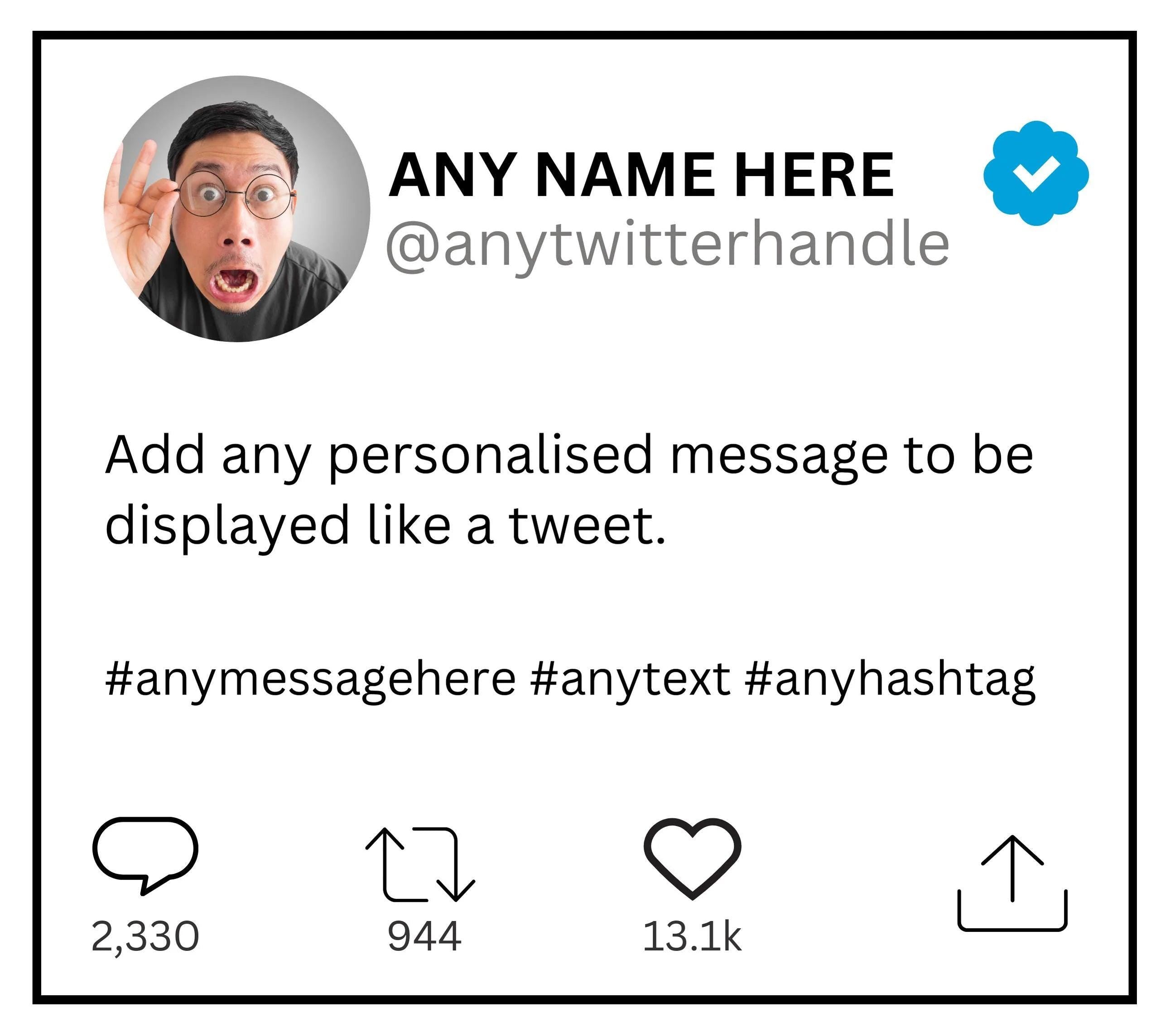Twitter Post Personalised Candle | Funny Personalised Gift | Twitter Tweet Gift | Social Media Gift | Any Message | X Tweet | Twitter Tweet Etsy