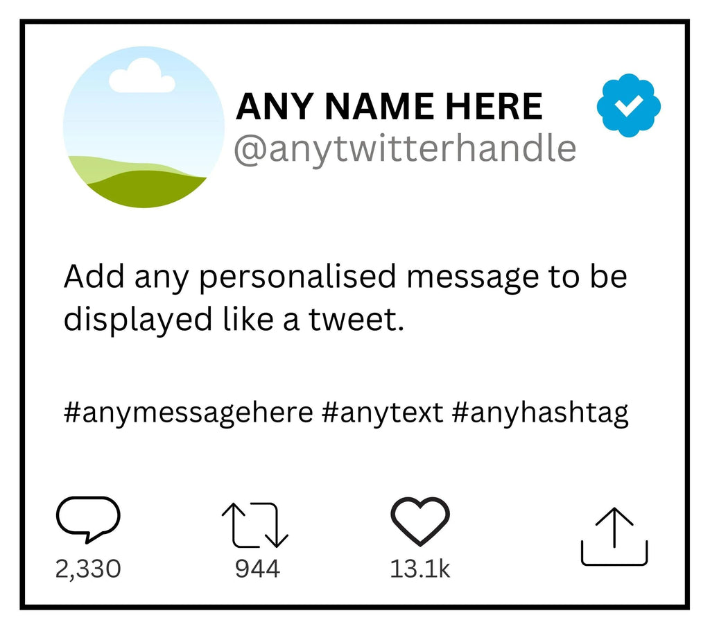 Twitter Post Personalised Candle | Funny Personalised Gift | Twitter Tweet Gift | Social Media Gift | Any Message | X Tweet | Twitter Tweet Etsy