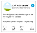 Twitter Post Personalised Candle | Funny Personalised Gift | Twitter Tweet Gift | Social Media Gift | Any Message | X Tweet | Twitter Tweet Etsy