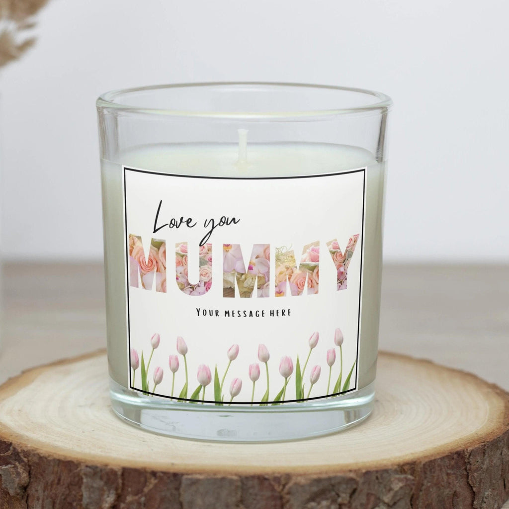 Love You Mummy Personalised Candle | Love You Mummy Gift | Gift for Mummy | Mummy Birthday | Mummy Christmas | Mother's Day Message Gifts Etsy