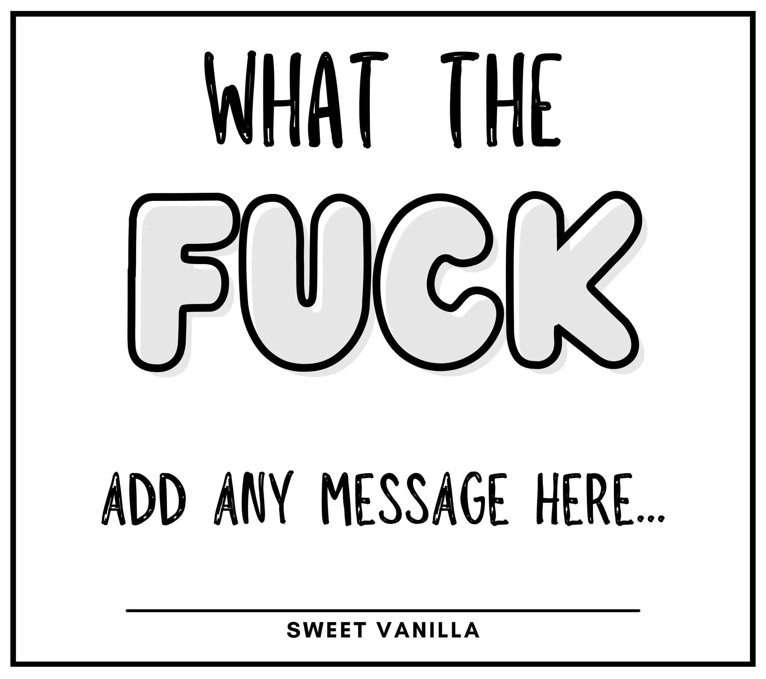 What The Fuck Personalised Candle | Funny Candle | Novelty Gift | What The Fuck Gifts | Funny Adult Gifts | Funny Candle Gift For Friend Etsy
