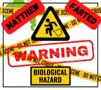 Fart Hazard Warning Personalised Candle | Funny Candle | Funny Gift | funny Farted Gift | Rude Fart Joke | Toilet Humour | Funny Family Joke Etsy