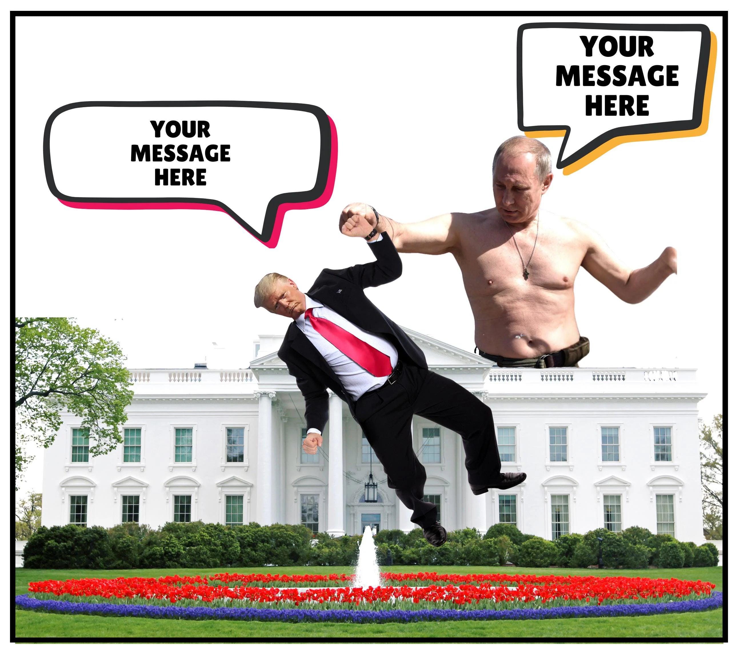 Vladimir Putin - Donald Trump Funny Personalised Candle | Russia USA Novelty | Funny America | Funny Russia | Funny Politics | Novelty Joke Etsy
