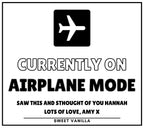 Airplane Mode Personalised Candle | Funny Candle | Novelty Gift | Work Friend | Lazy Gifts | Funny Candle | Sister | Mum | Best Friend Gifts Etsy