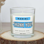 Thank You Name Candle Gift for Him | Personalised Thank You Candle | Gratitude Gift for Him | Appreciation Present for Male | Thank You Gift Etsy