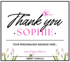 Thank You Message Candle Gift for Her | Thank You Personalised Candle | Best Thank You Candle Gift | Custom Thank You Message Soy Wax Candle Etsy