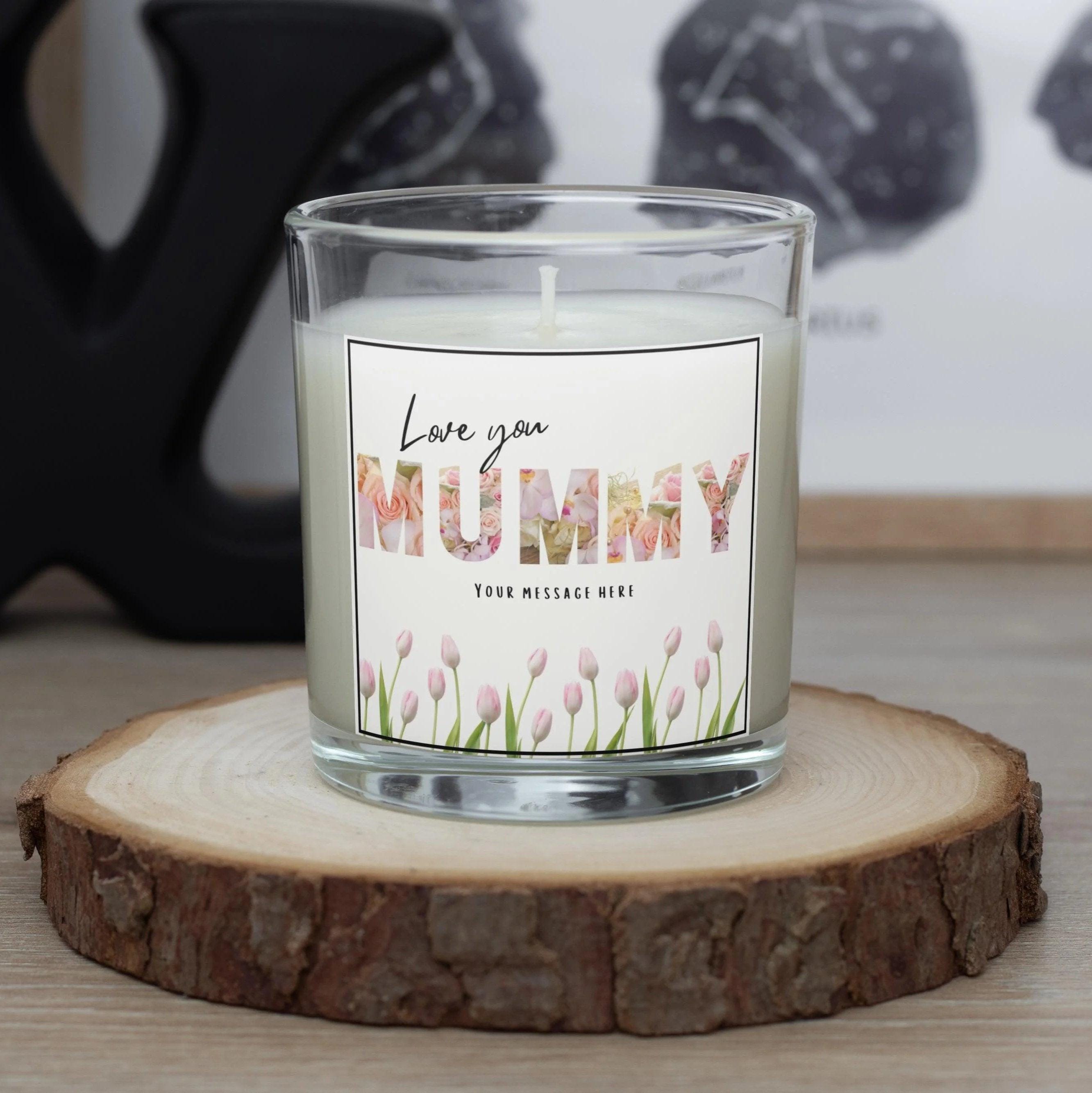 Love You Mummy Personalised Candle | Love You Mummy Gift | Gift for Mummy | Mummy Birthday | Mummy Christmas | Mother's Day Message Gifts Etsy
