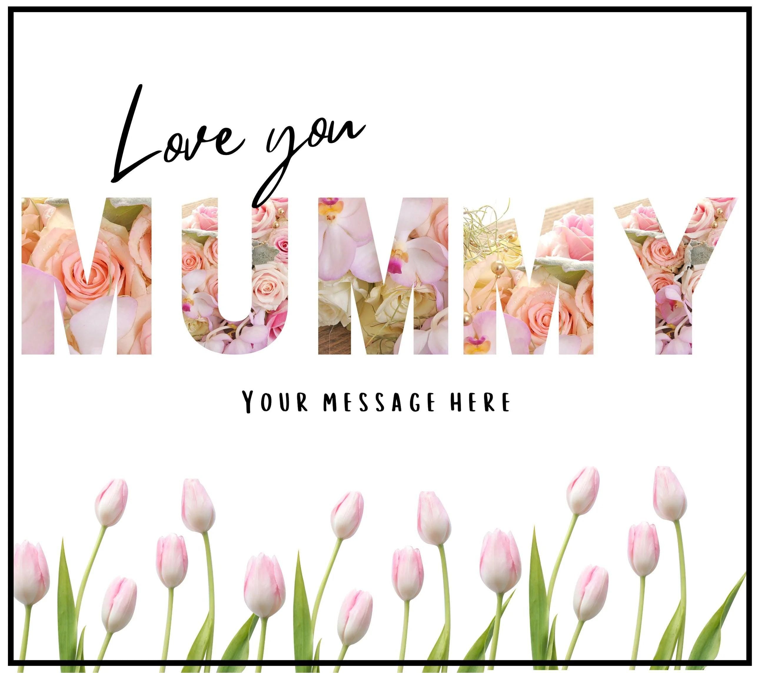 Love You Mummy Personalised Candle | Love You Mummy Gift | Gift for Mummy | Mummy Birthday | Mummy Christmas | Mother's Day Message Gifts Etsy