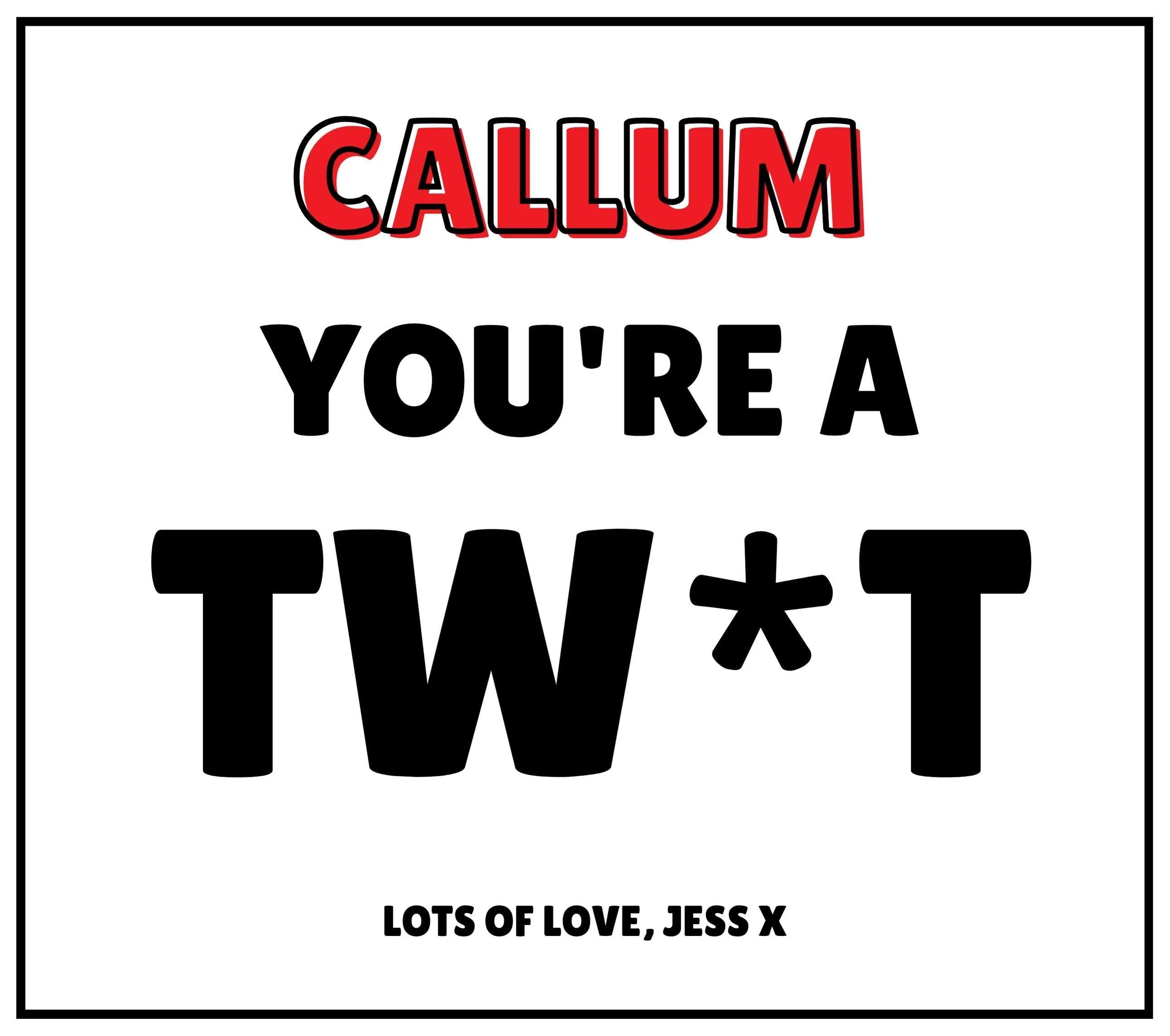 You're A Twat Personalised Candle | Rude Gifts | Funny Gifts | Gifts for Friend | Work Friend Gift | Funny Candle | Novelty Gift Christmas Etsy