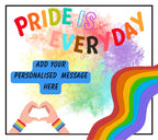 Pride Is Everyday Personalised Candle | LGBTQ Gifts | Gay Gift | Custom Message Gift | Celebrate Pride Gift | Personalised Gay Candle Gift Etsy