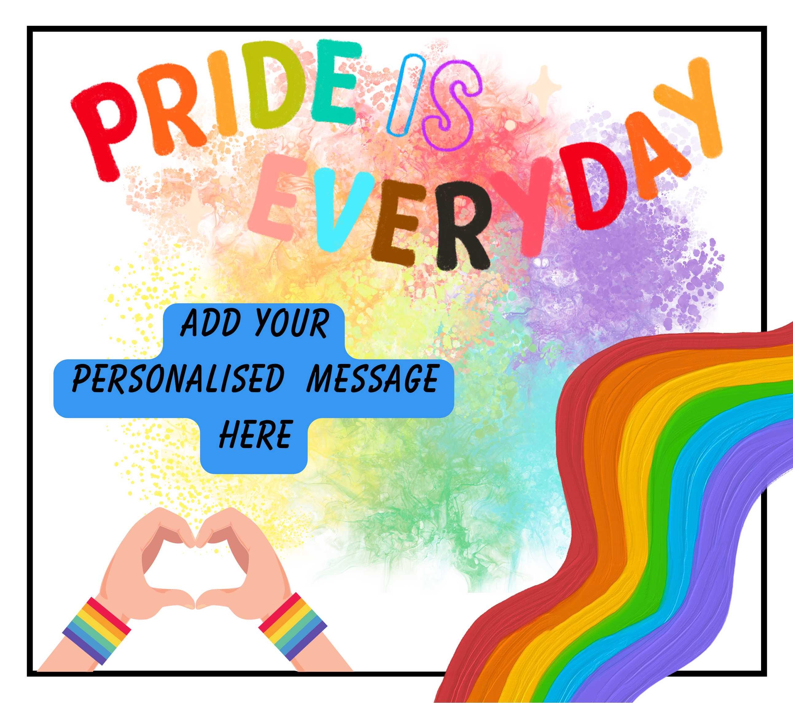 Pride Is Everyday Personalised Candle | LGBTQ Gifts | Gay Gift | Custom Message Gift | Celebrate Pride Gift | Personalised Gay Candle Gift Etsy