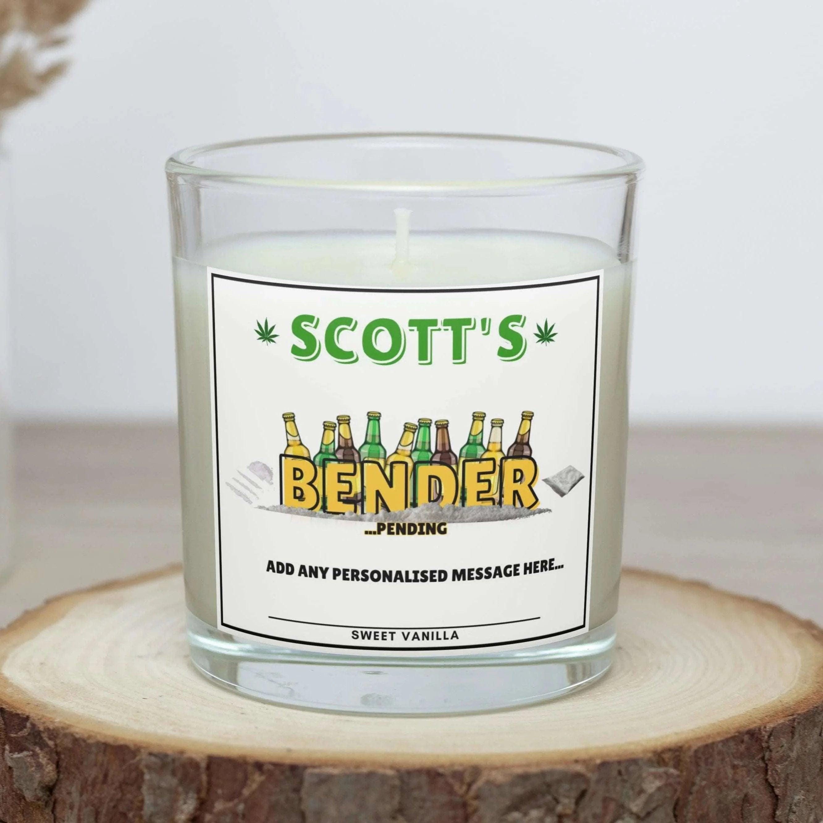 Bender Loading Personalised Candle | Funny Party Gift | Novelty Boyfriend Candle | Sesh Gifts | Stag Party | Adult Night Out Gift | Fun Gift Etsy