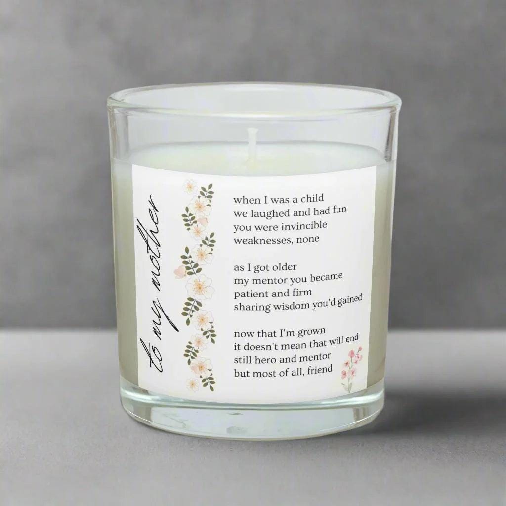 To My Mother Personalised Candle | Mum Quote Message Gift | To my Mum Candle | Personalised Mum Candle | Mum Birthday Gift | Mother's Day Etsy