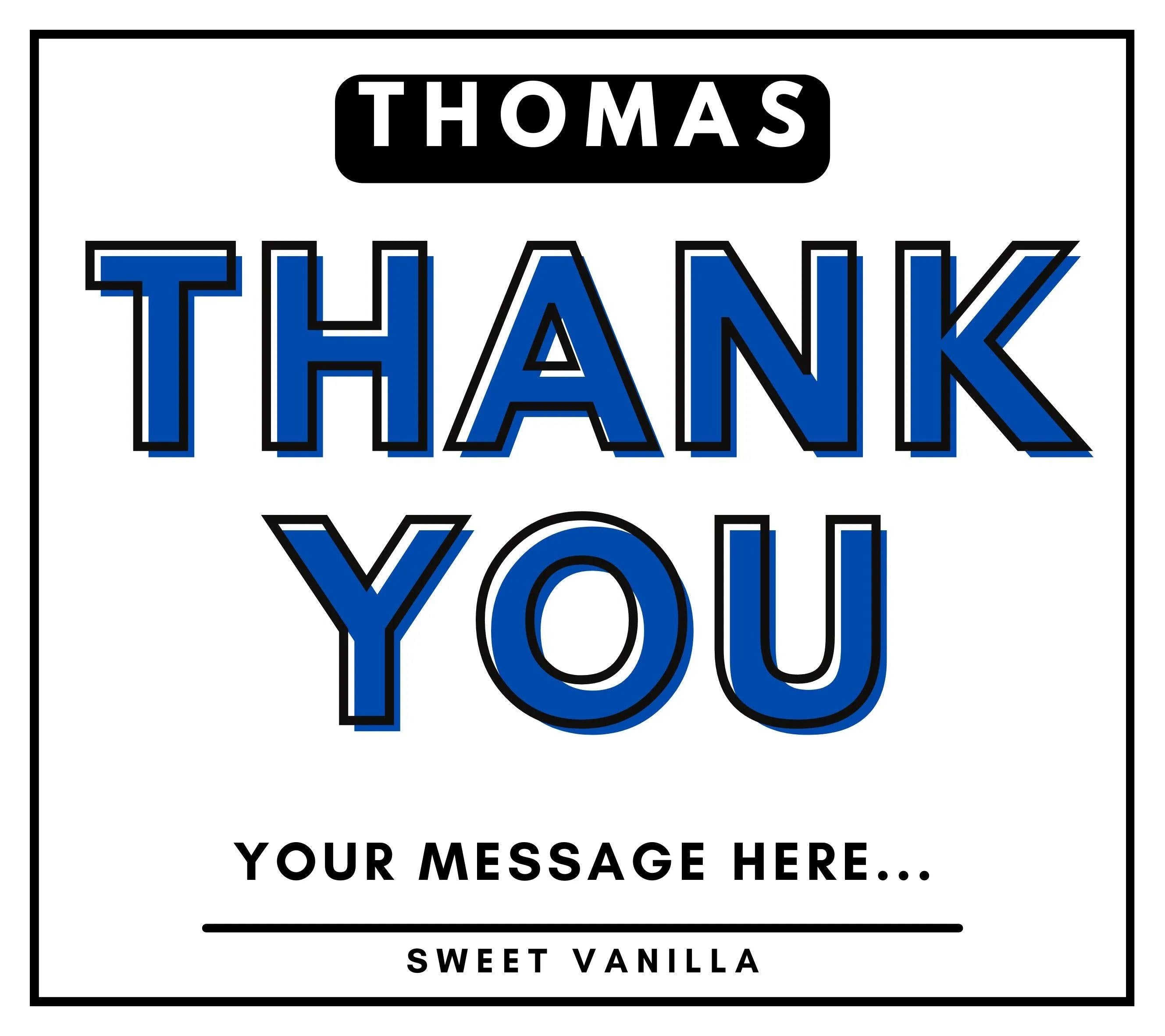 Thank You Name Personalised Candle Gift | Best Thank You Gifts for Him | Personalised Thank You Message | Appreciation Candle Gift for Him Etsy