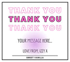 Pink Thank You Gift for Her | Personalised Thank You Candle | Best Thank You Gift for Her | Thoughtful Gift for Her | Special Thank You Gift Etsy
