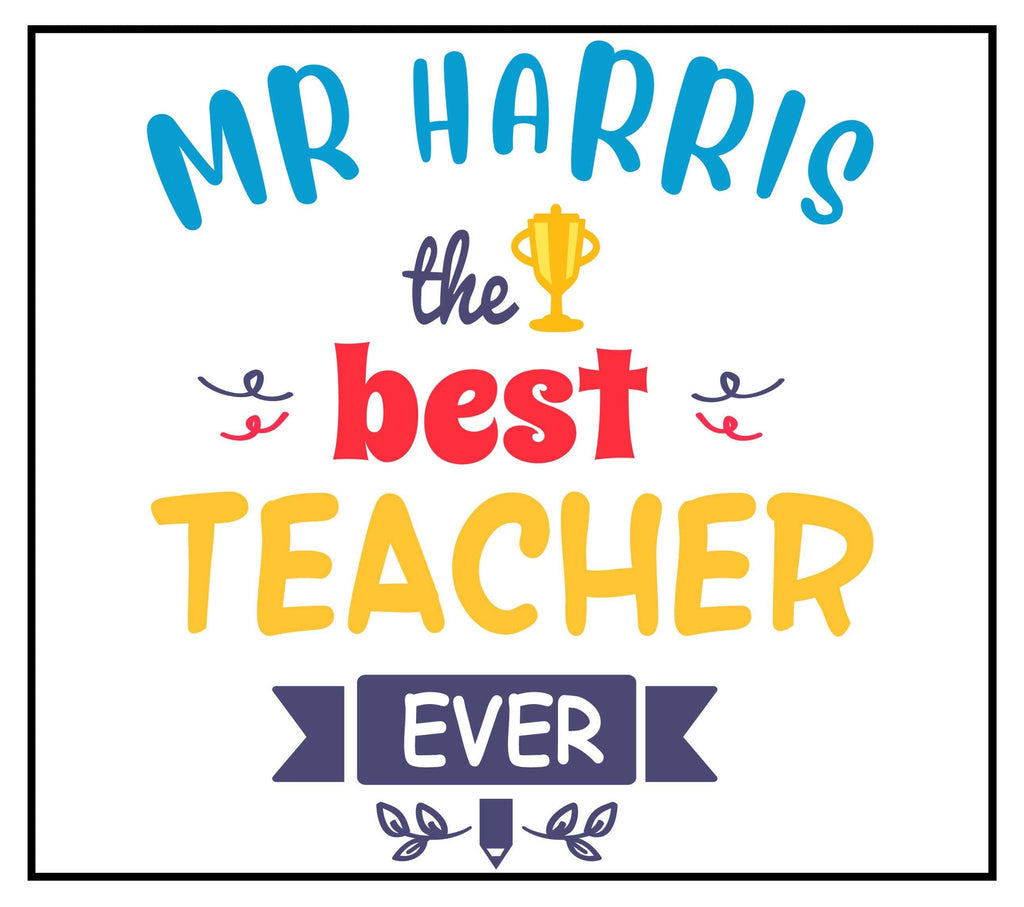 Best Teacher Name Personalised Candle | Best teacher Ever Candle Gift | End of Term Teacher | Trophy Teacher Gift | Personalised School Gift Etsy