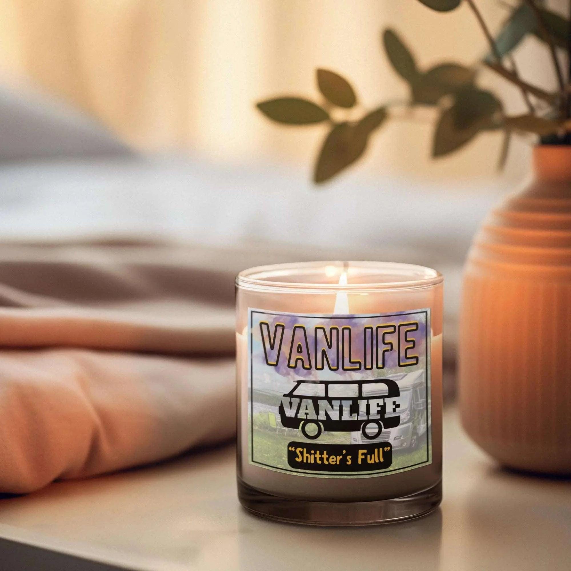 Funny Vanlife Joke Personalised Candle | Vanlife Gift | Vanlife Decoration | Vanlife Accessories | Campervan | Motorhome Decor | Any Message Etsy