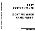 Funny Fart Personalised Candle | Novelty Fart Gift | Funny Joke Gift | Smelly Joke | Funny Gift for Dad | Brother Gift | Funny Home Decor Etsy