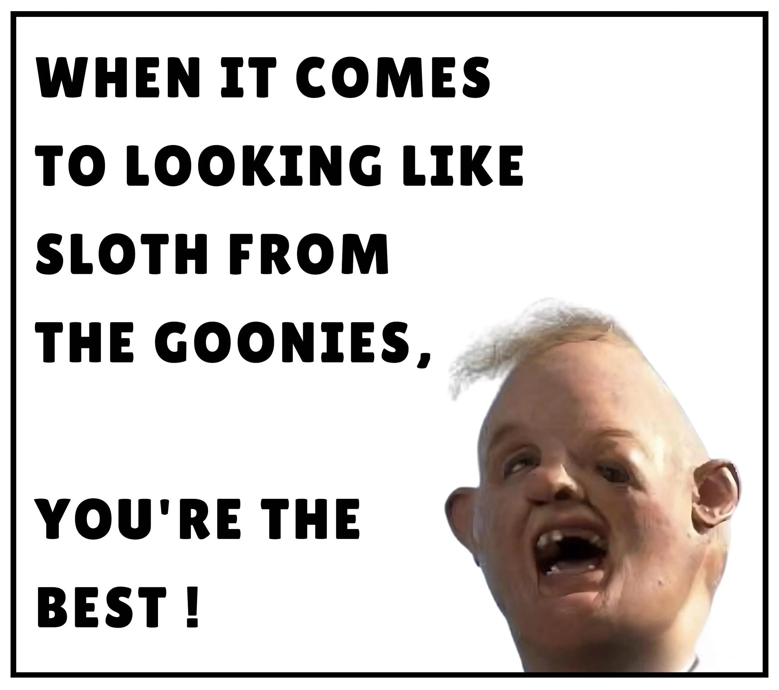 Sloth From the Goonies Funny Personalised Candle Gift | Novelty Gift for Friend | Funny Brother Gift | LOL Work Friend Candle | Novelty Ugly Etsy