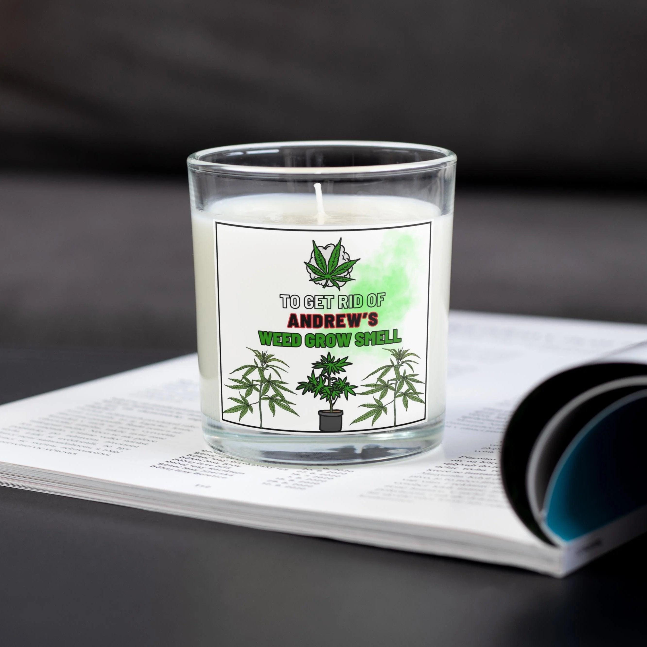 Weed Grow Personalised Candle | Stoner Gift | Funny Cannabis Farm Gift | Funny Gifts for Weed Smokers | Boyfriend | Brother | Cultivation Etsy