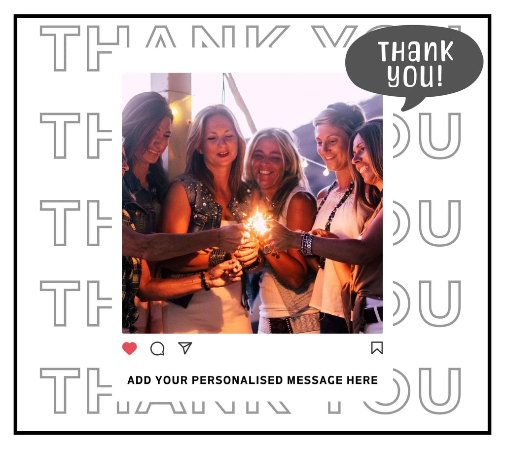 Instagram Photo Thank You Message Gift | Personalised Thank You Candle | Thank You Photo Gift | Appreciation Gift | Photo Thank You Candle Etsy