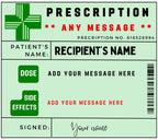 Funny Wine Prescription Personalised Candle | Novelty Wine Job | Funny Alcoholic Novelty Gift | Fun Gift for Friend | Family Member Candle Etsy