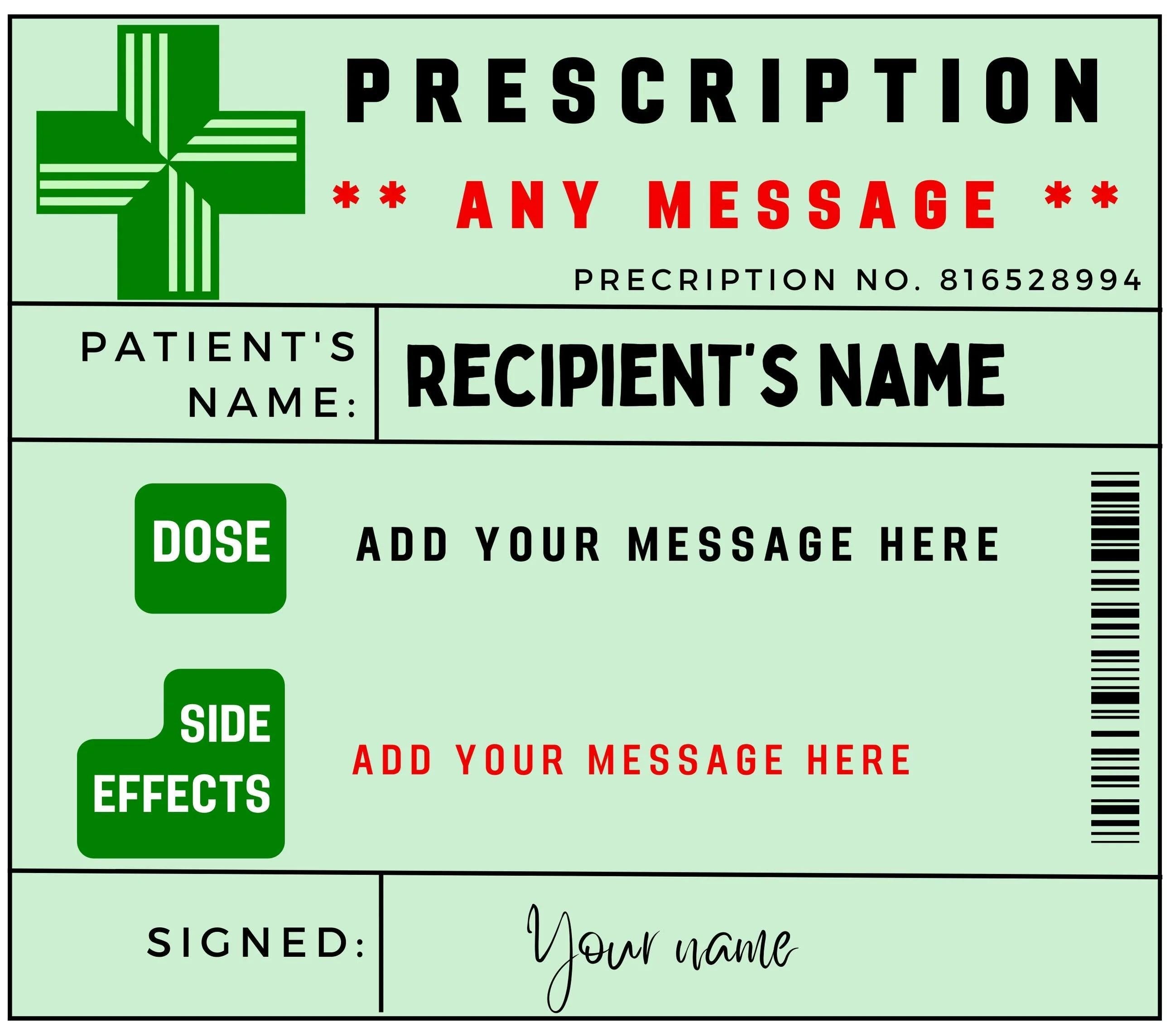 Funny Wine Prescription Personalised Candle | Novelty Wine Job | Funny Alcoholic Novelty Gift | Fun Gift for Friend | Family Member Candle Etsy