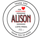 Thank You For Everything Personalised Candle | Thank You Gift | Name Message Candle | Thank You Gift | Appreciation | Gratitude Message Gift Etsy