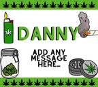 Cannabis Themed Personalised Candle | Weed Smoker gifts | Cannabis 420 Candle | Smoking Weed Gift | Cannabis Funny Candle | Stoner Present Etsy