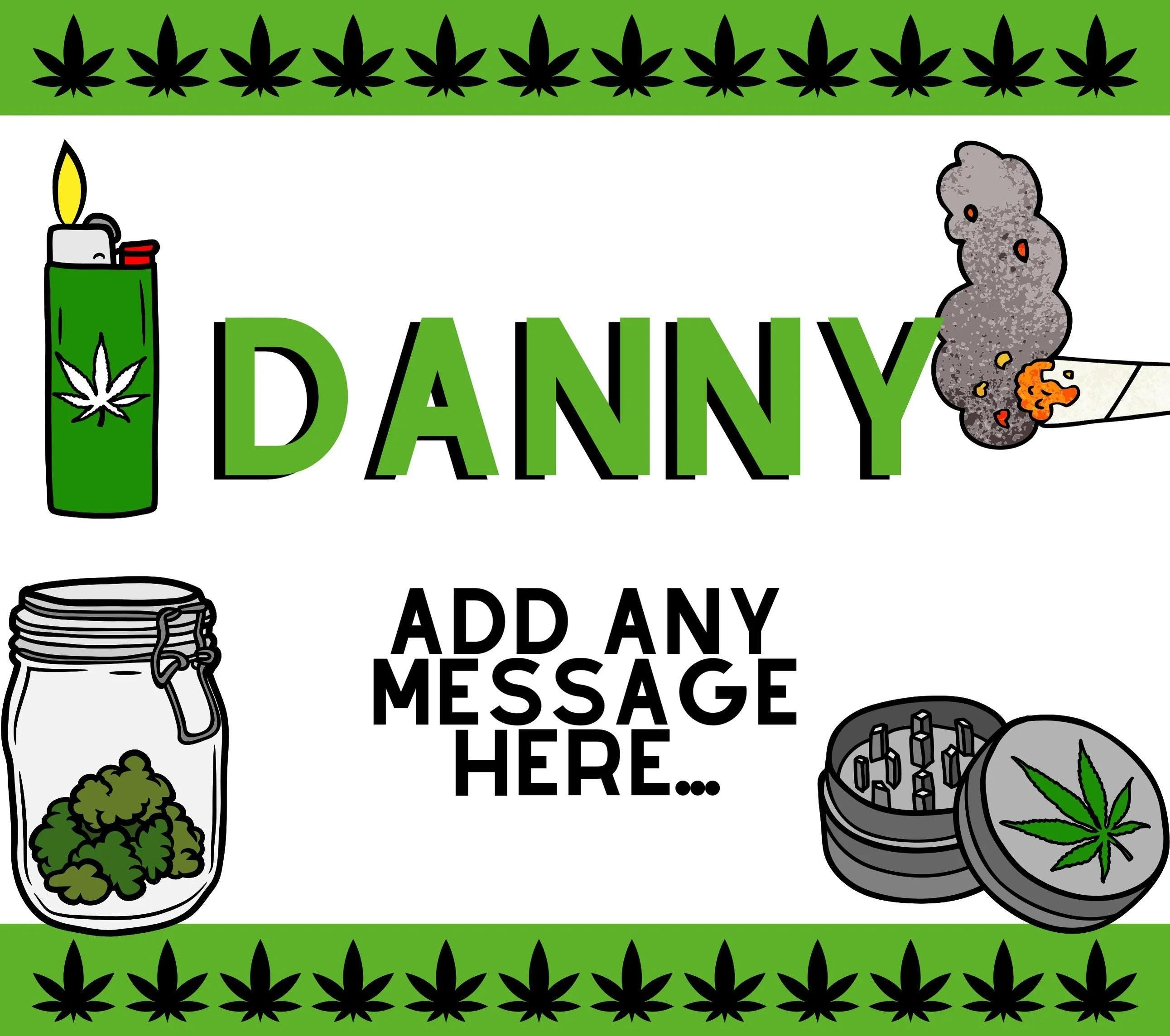 Cannabis Themed Personalised Candle | Weed Smoker gifts | Cannabis 420 Candle | Smoking Weed Gift | Cannabis Funny Candle | Stoner Present Etsy