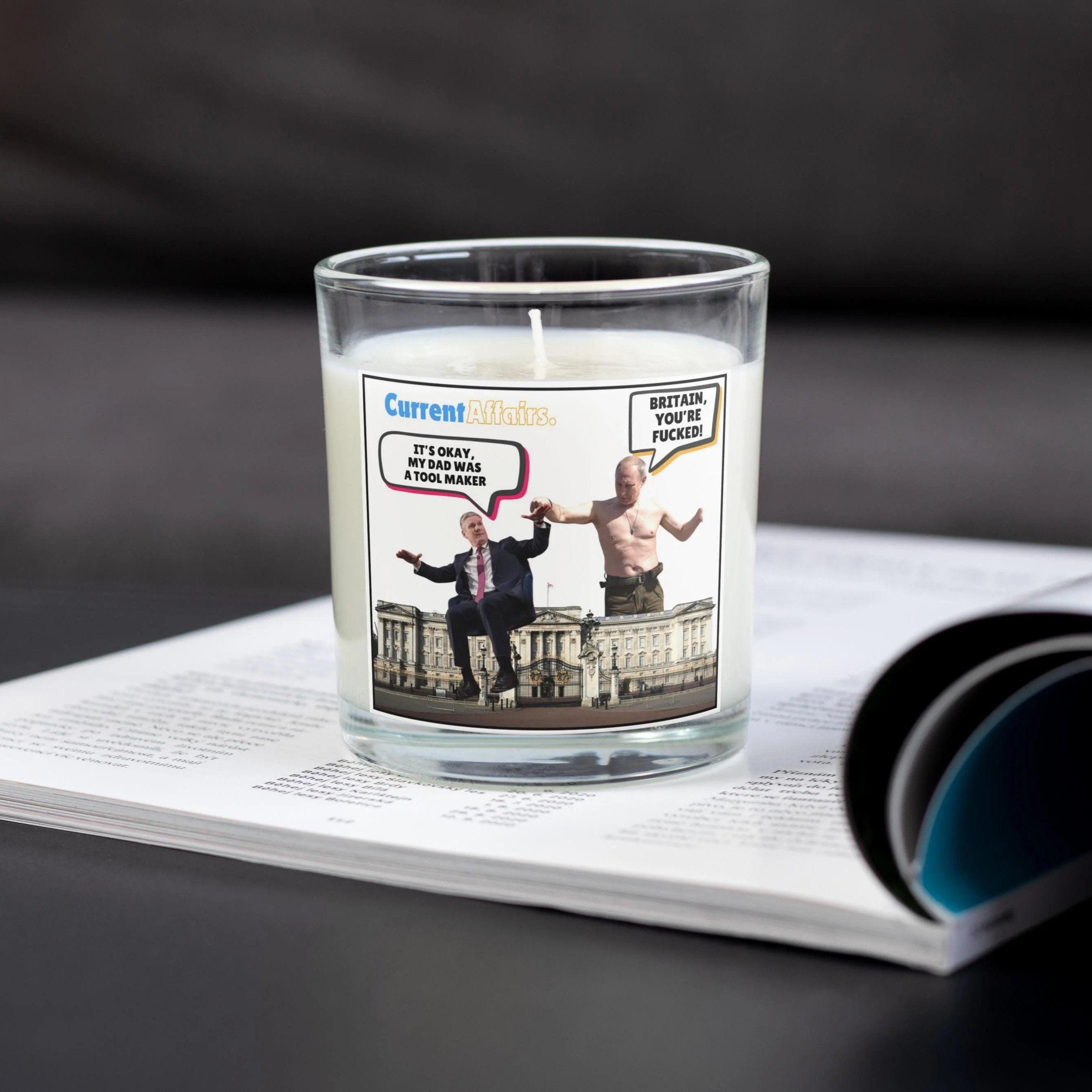 Vladimir Putin - Keir Starmer Funny Personalised Candle | Novelty UK Russia Candle | Putin Russia Gag Gift | Keir Starmer Funny Candle Gift Etsy