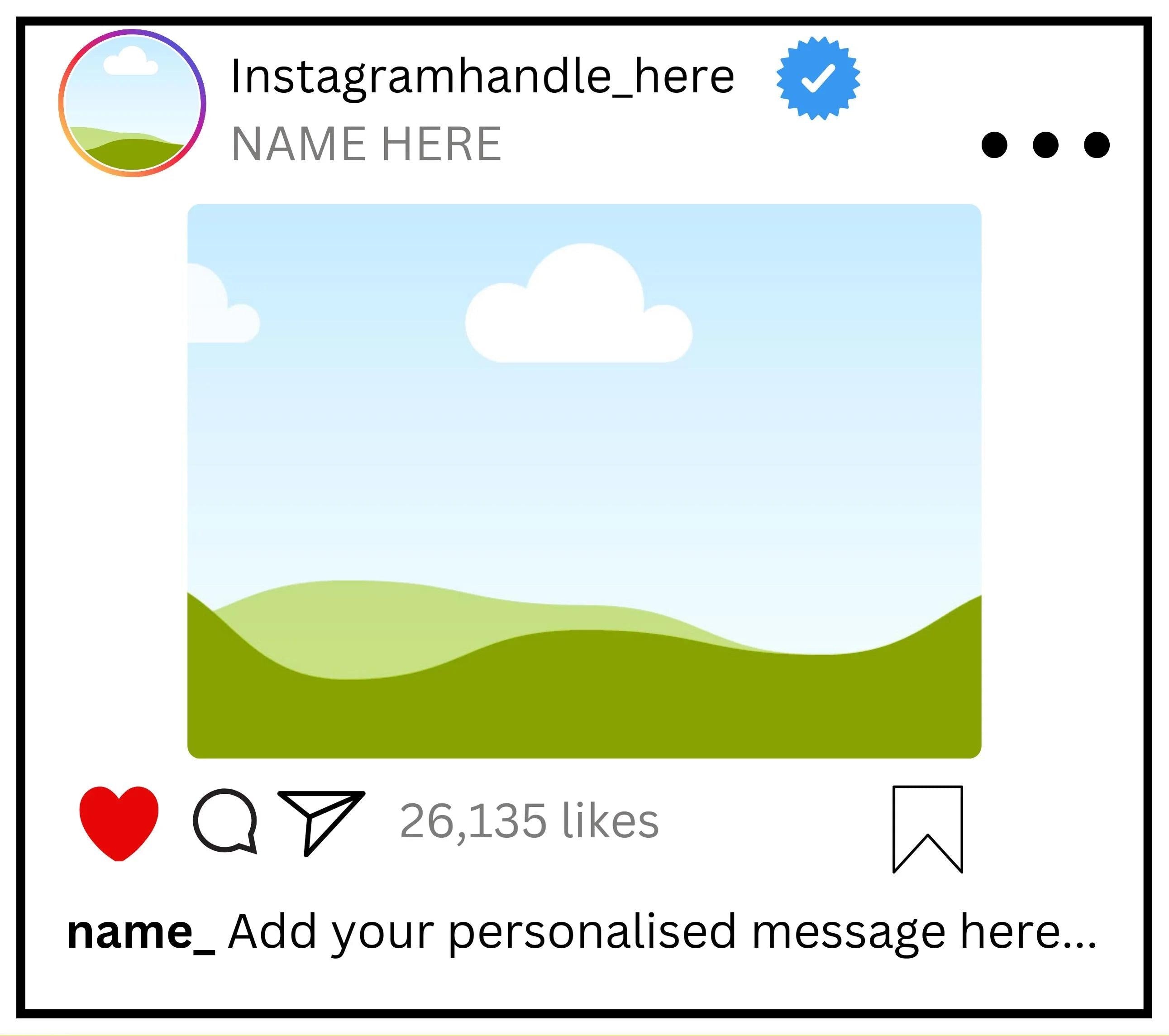 Instagram Post Personalised Candle | Instagram Lover Photo Gift | Gift for Instagram | Instagram Photo Candle | Photo Message Candle Gift Etsy