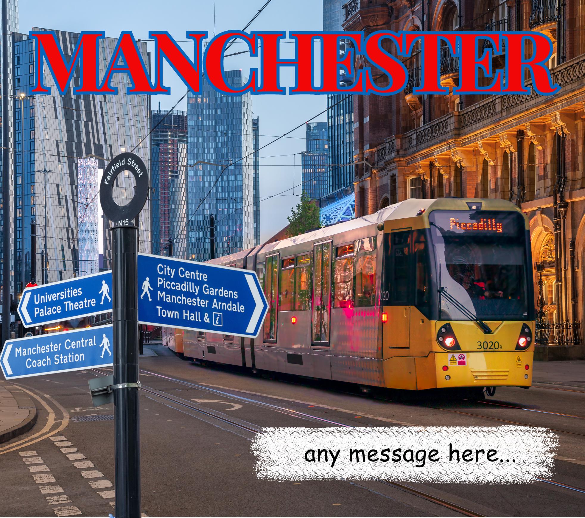 Manchester Personalised Candle | Manchester Gift | Manchester Home Decor | Manchester City Centre | Manchester Birthday | Manc Message Gift Etsy