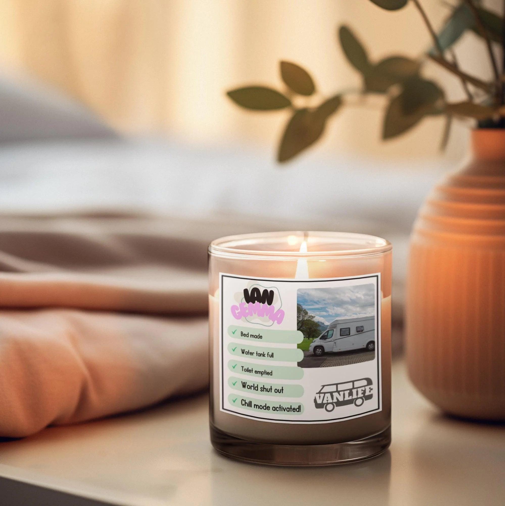 Motorhome Checklist Personalised Photo Candle | Vanlife gift | Campervan Gift | Motor homing | Motorhome decoration | Vanlife Travel candle Etsy