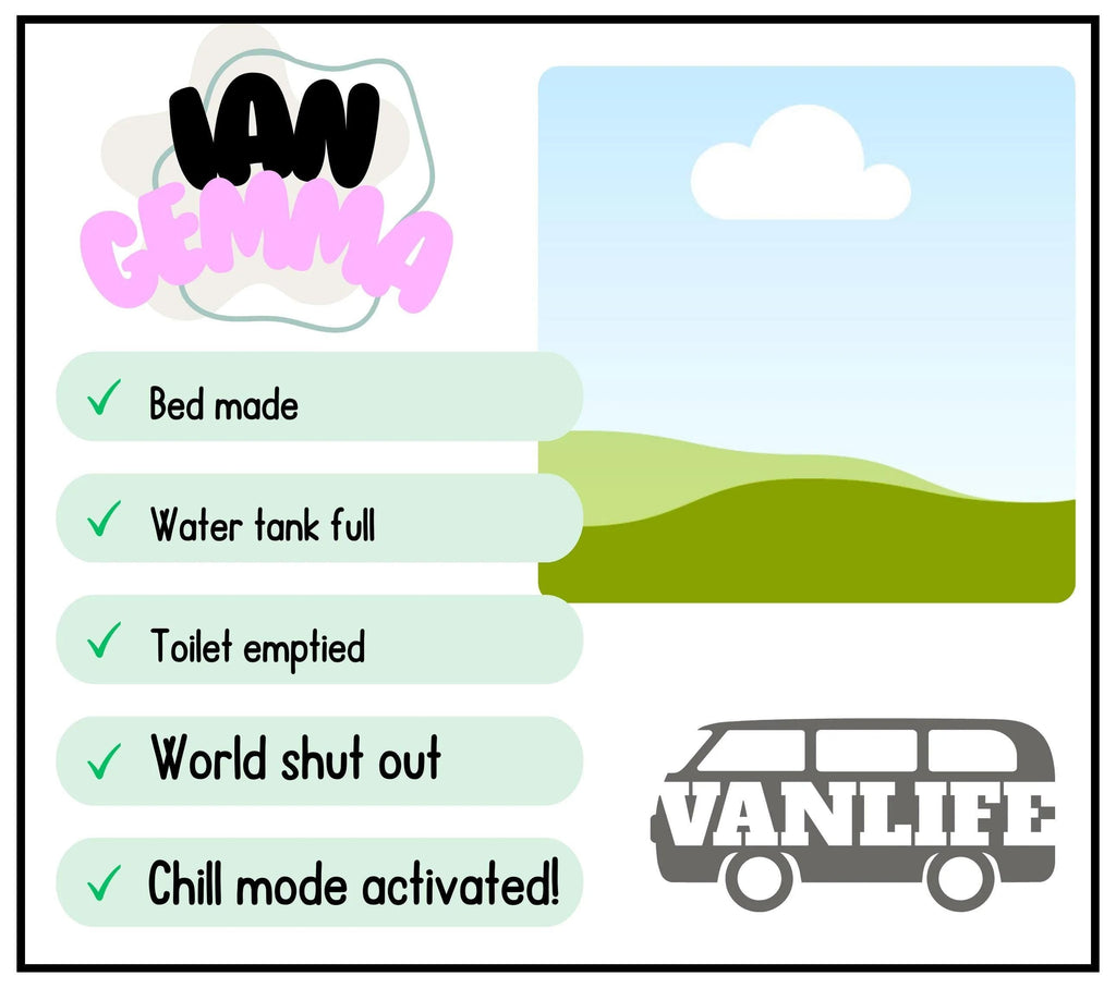 Motorhome Checklist Personalised Photo Candle | Vanlife gift | Campervan Gift | Motor homing | Motorhome decoration | Vanlife Travel candle Etsy
