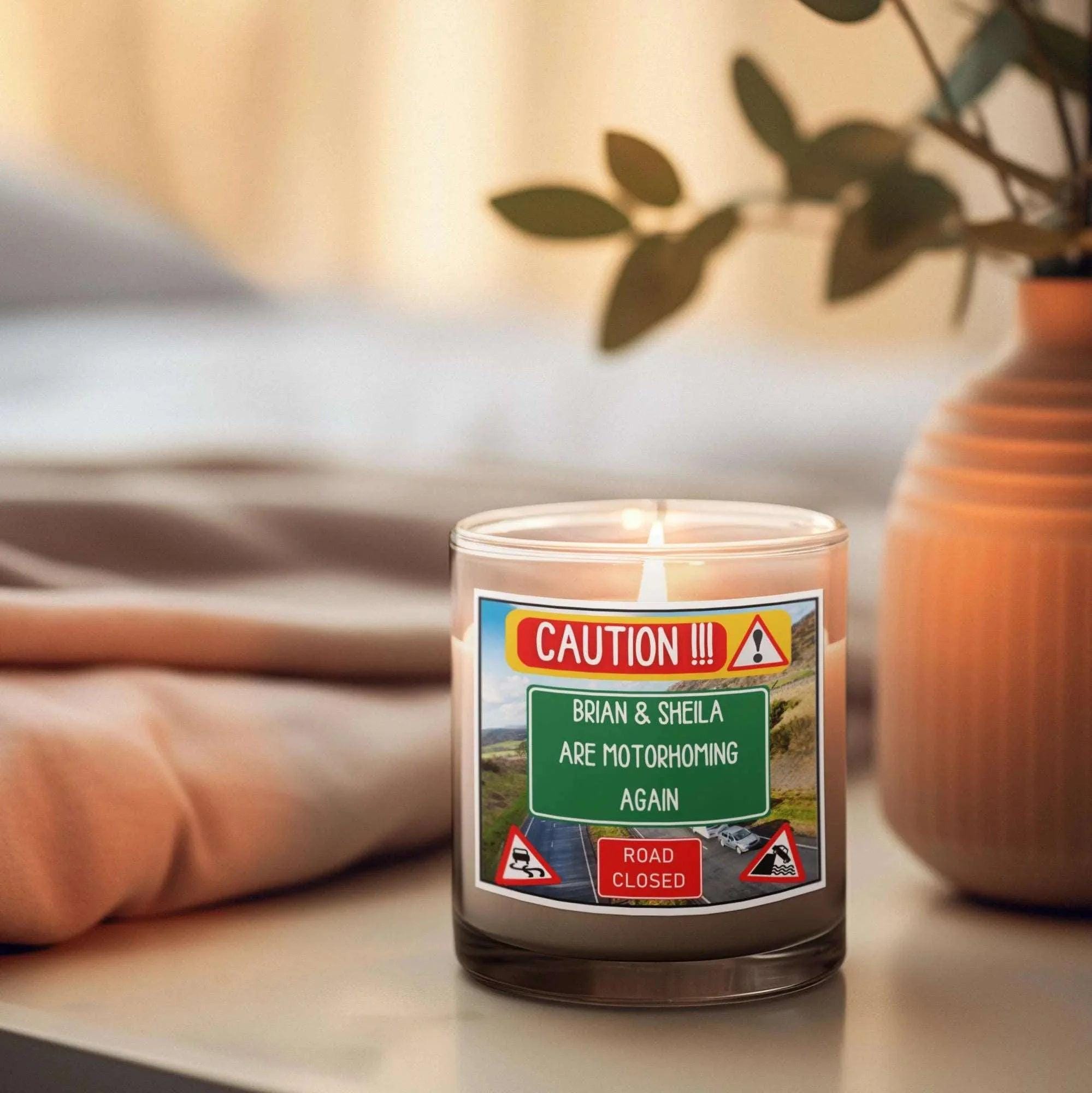 Funny Motorhome Personalised Candle | Campervan Gift | Funny Vanlife Gift | Caravan Funny Gift Idea | Personalised Message Gift | Travel Etsy