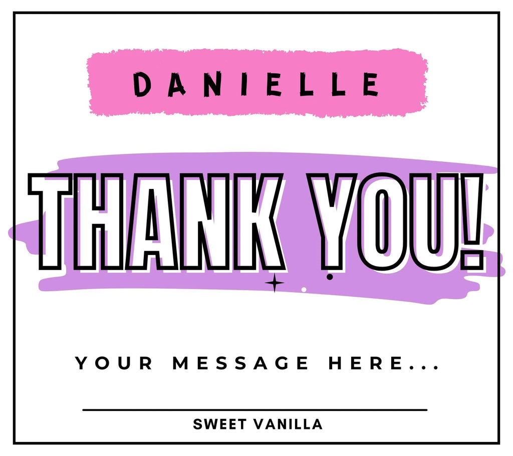 Thank You Personalised Candle for Her | Thank You Gift for Her | Pink Thank You Message Candle | Teacher | Friend | Co-Worker | Family Gift Etsy