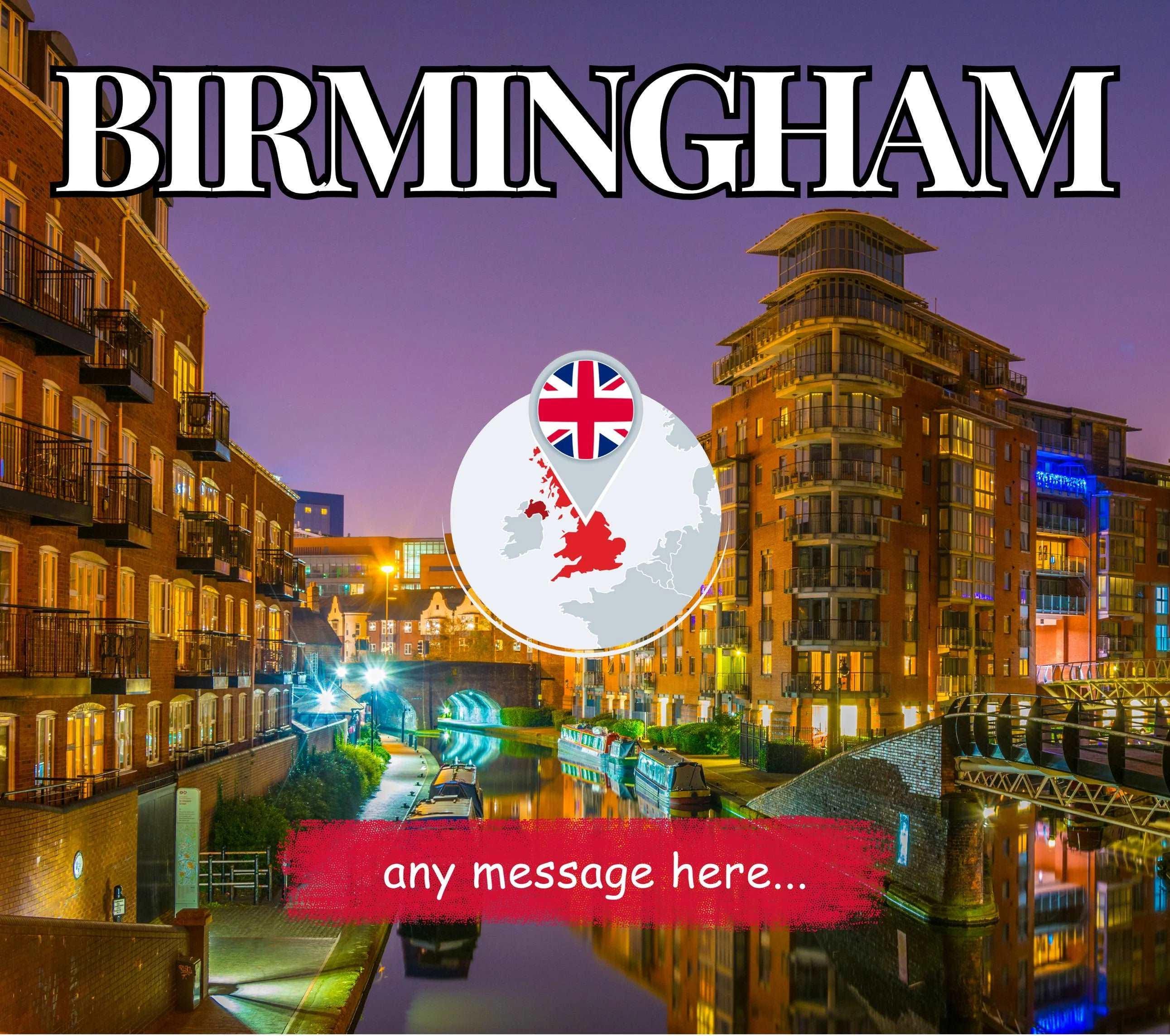 Birmingham Personalised Candle | Birmingham City Gift | Brummie Message Gift | Birmingham Holiday Candle | Birmingham Travel Candle Gift Etsy