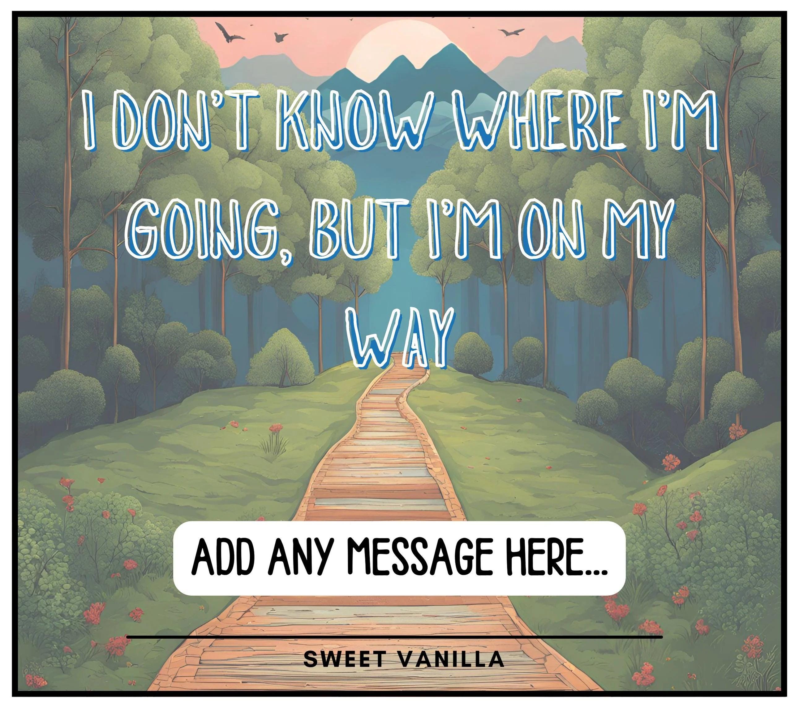 Vanlife On My Way Personalised Candle | Motorhome Candle | Travel Inspiration | Campervan Decoration | Vanlife Message Gift | Personalised Etsy