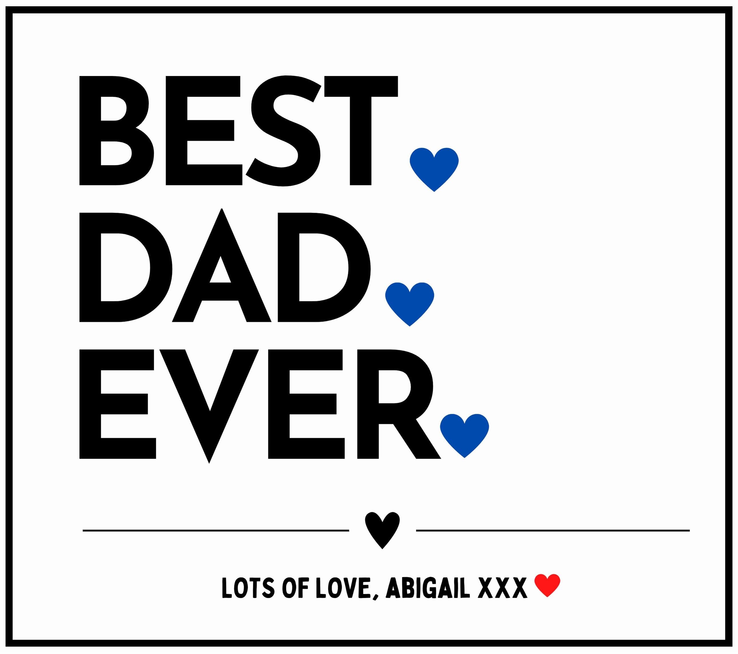 Best Dad Ever Personalised Candle | Best Dad Gift for Dad | Father's Day | Dad Appreciation Candle Gift | Dad Message | Thank You Dad Gift Etsy