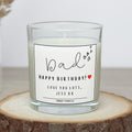Dad Message Personalised Candle Gift | Any Message Dad Gift | Dad Birthday | Father's Day Gifts | Dad Appreciation Message | Dad Candle Gift Etsy