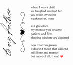 To my Father Message Personalised Candle | Dad Appreciation Gift | Message Poem Gift for Dad | Thank You Dad | Custom Message Gift for Dad Etsy