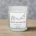 Mum Hearts Message Personalised Candle Gift | Gift for Mum | Mum Appreciation | Thank You Mum | From Son Gift | From Daughter | Mum Birthday Etsy