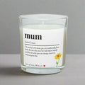 Mum Noun Personalised Candle | Mum Message Candle Gift | Gifts for Mums Birthday | Christmas | Thoughtful Gifts for Mum | Mum Noun Message Etsy